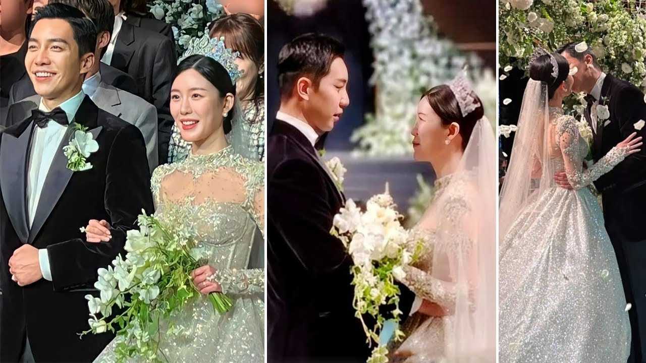 Lee Seung Gi and Lee Da In WEDDING CEREMONY || Vow Exchange and Kiss as Husband and Wife