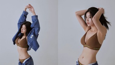 Kwon Eun Bi's photoshoot for iconic brand Calvin Klein