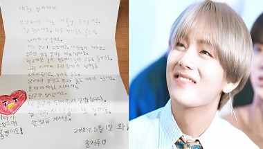 BTS V's token of love for the fans with hand written message